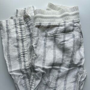 Athleta Linen Wide Leg Pant 8